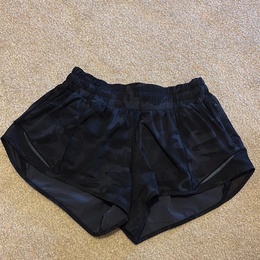 Lululemon Black Camo Women's Shorts